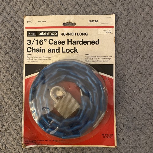 Vintage bike chain lock keys - chain,